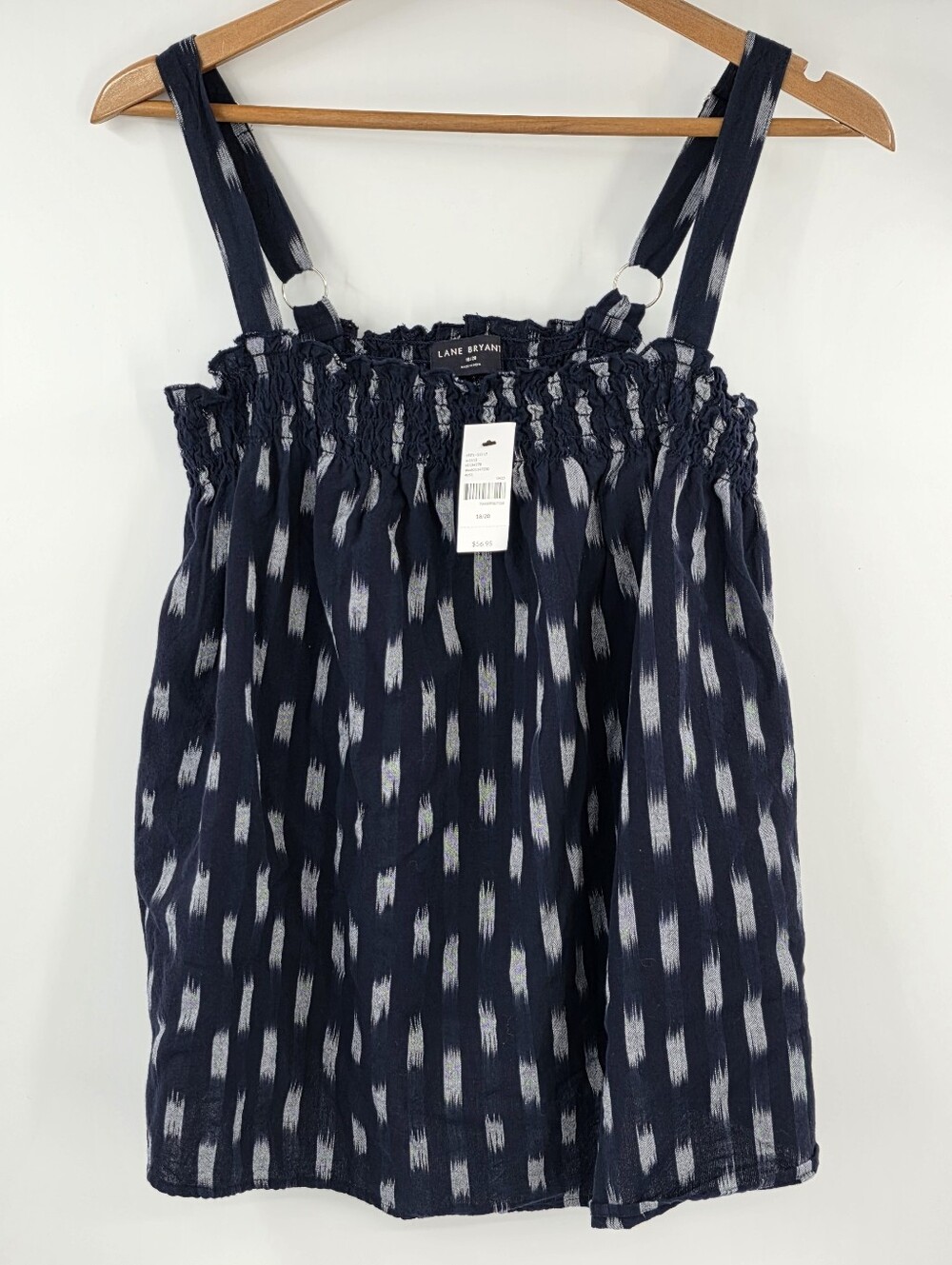 NEW Lane Bryant Black White Stretch Tank Top Women's 18 / 20